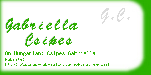 gabriella csipes business card